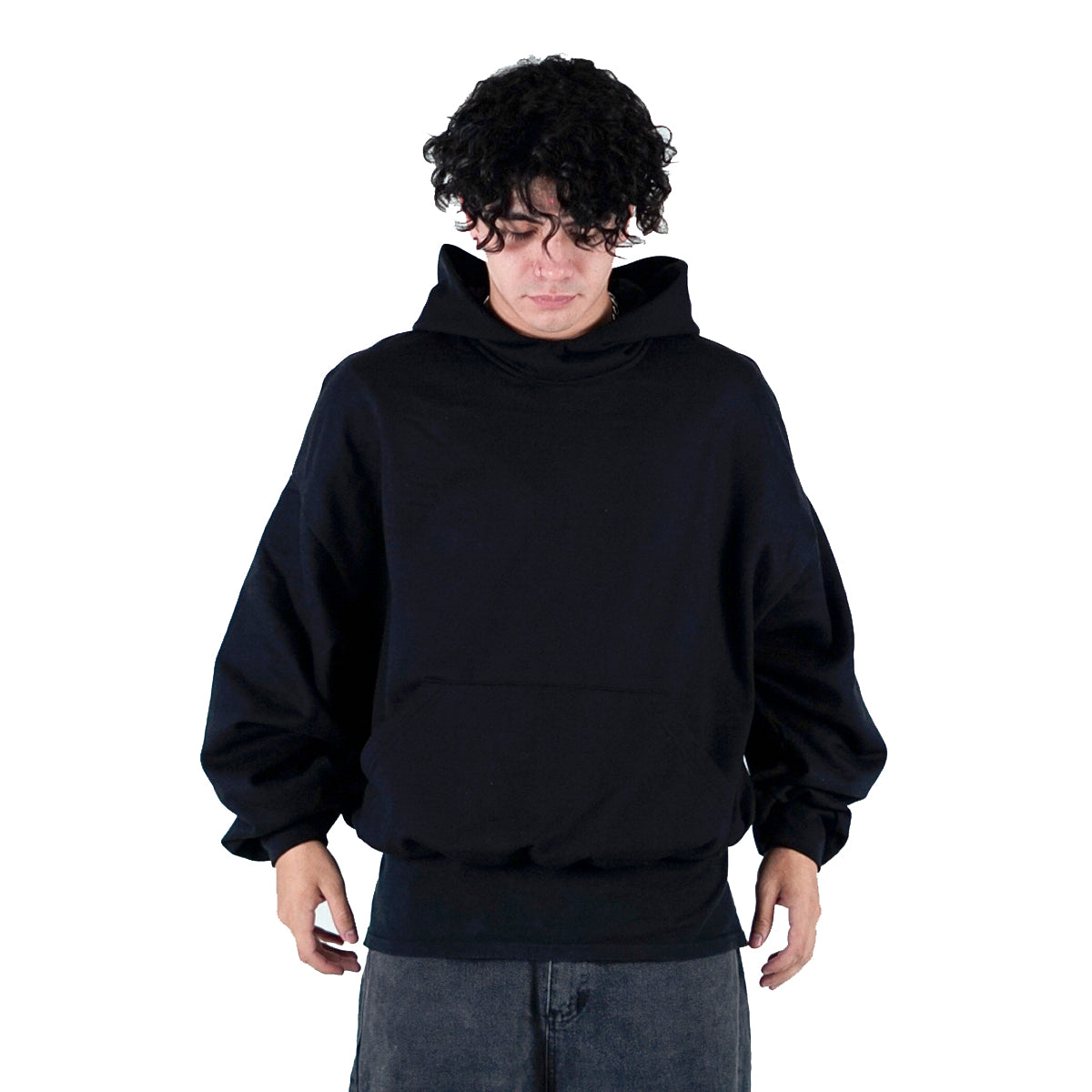 hoodie oversized negra